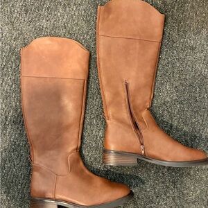 a new day Tan Over the Knee Boots size 9.5